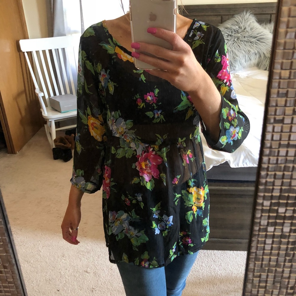 Floral tunic